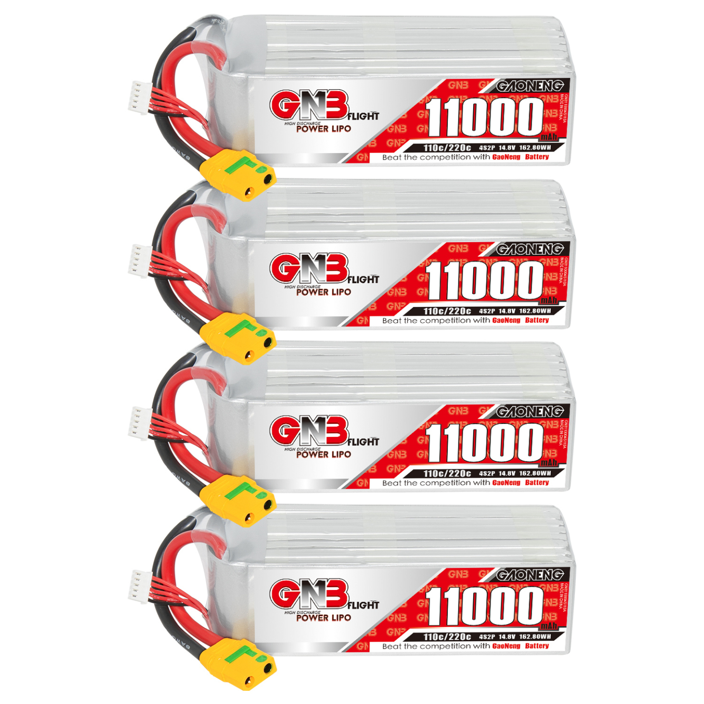GAONENG GNB 4S 14.8V 11000mAh 11AH 110C RC LiPo Battery XT90S Anti Spark