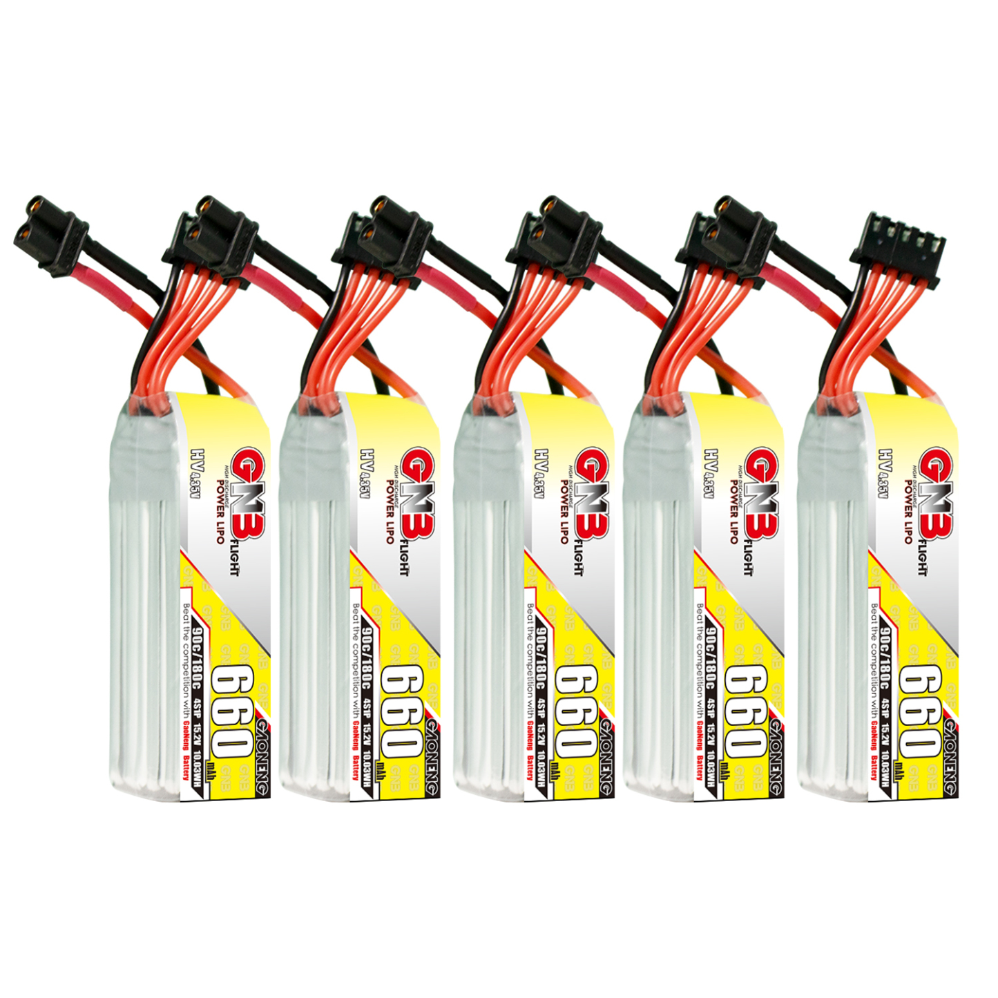GAONENG GNB 4S 15.2V 660mAh 90C XT30 LiPo Battery Long Type