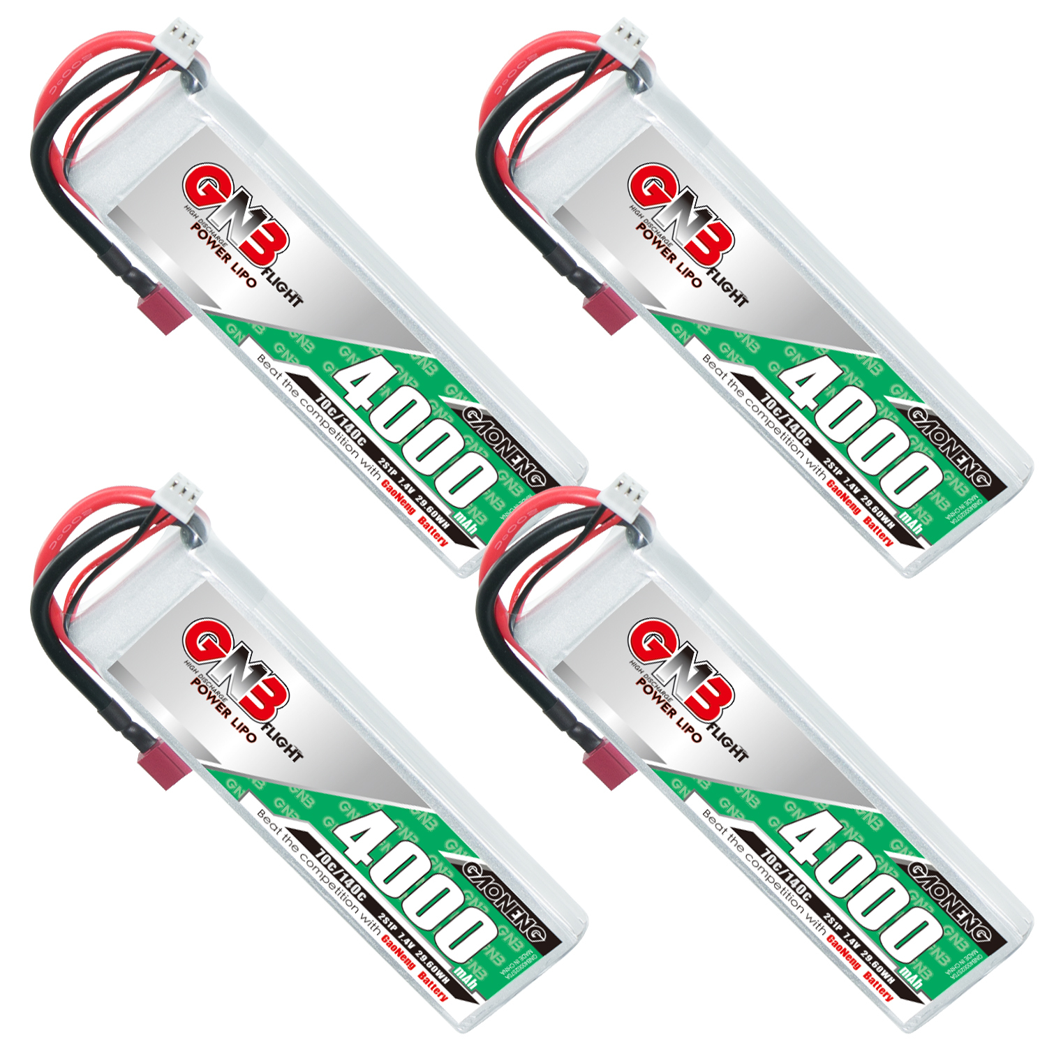GAONENG GNB 2S 7.4V 4000mAh 70C LiPo Battery T-PLUG