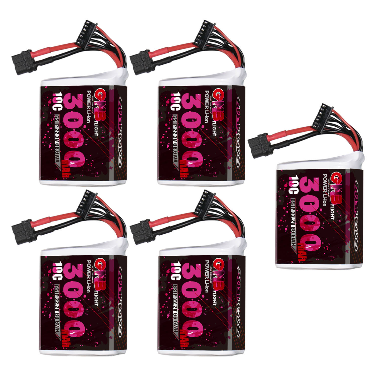 GAONENG GNB 6S 22.2V 3000mAh 10C XT60 Li-ion Battery made with Sony 18650 VTC6