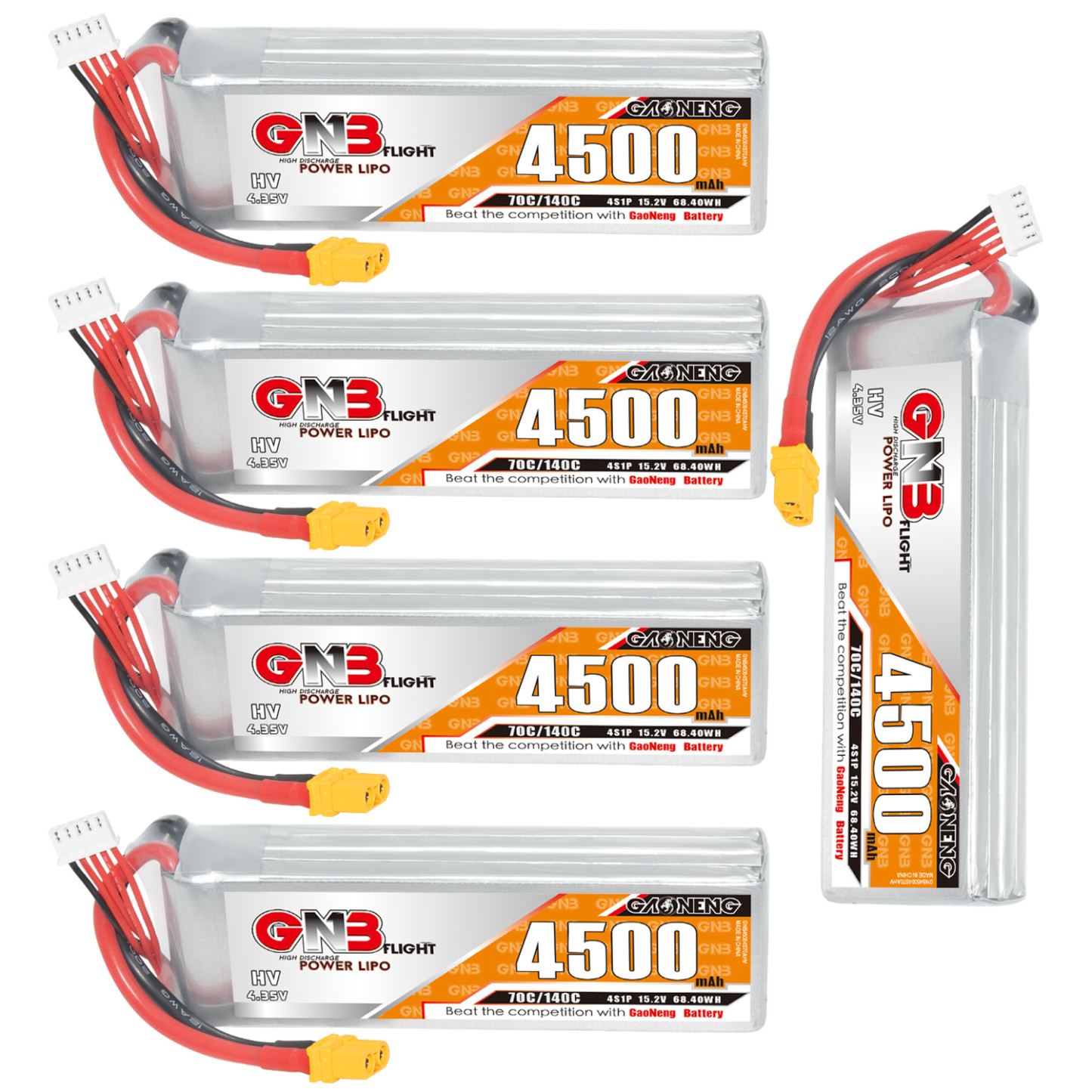 GAONENG GNB LiHV 4S 15.2V 4500mAh 70C LiPo Battery XT60