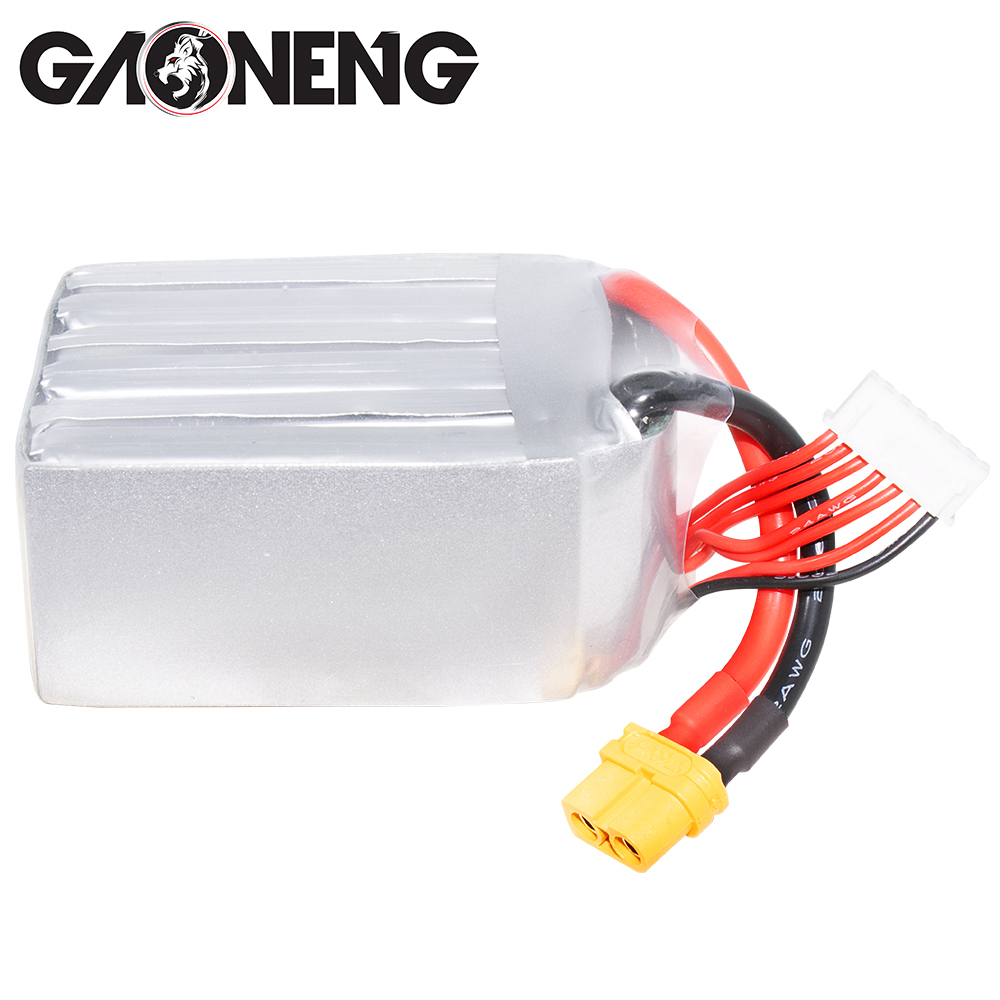 2PCS - GAONENG GNB 6S 22.2V 1850mAh 100C XT60 LiPo Battery