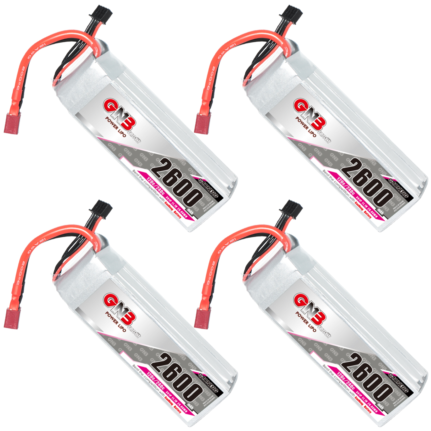 GAONENG GNB 3S 11.1V 2600mAh 120C LiPo Battery T-PLUG