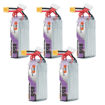 GAONENG GNB LiHV 6S 22.8V 850mAh 60C XT30 LiPo Battery Long Type