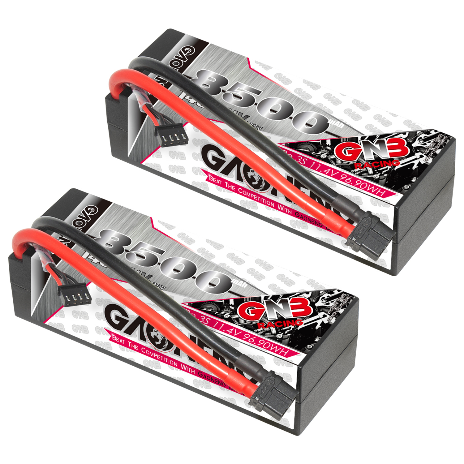 GAONENG GNB LiHV 3S 11.4V 8500mAh 140C Cabled Hard Case LiPo Battery XT60