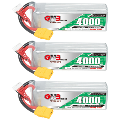 GAONENG GNB 6S 22.2V 4000mAh 70C LiPo Battery XT90
