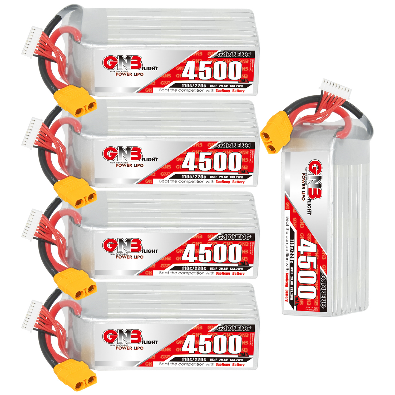 GAONENG GNB 8S 29.6V 4500mAh 110C LiPo Battery XT90