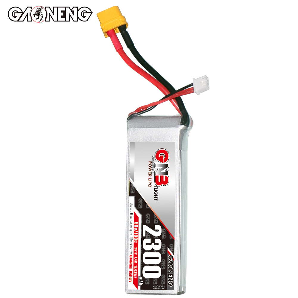 GAONENG GNB 2S 7.4V 2300mAh 50C LiPo Battery XT60 Connector