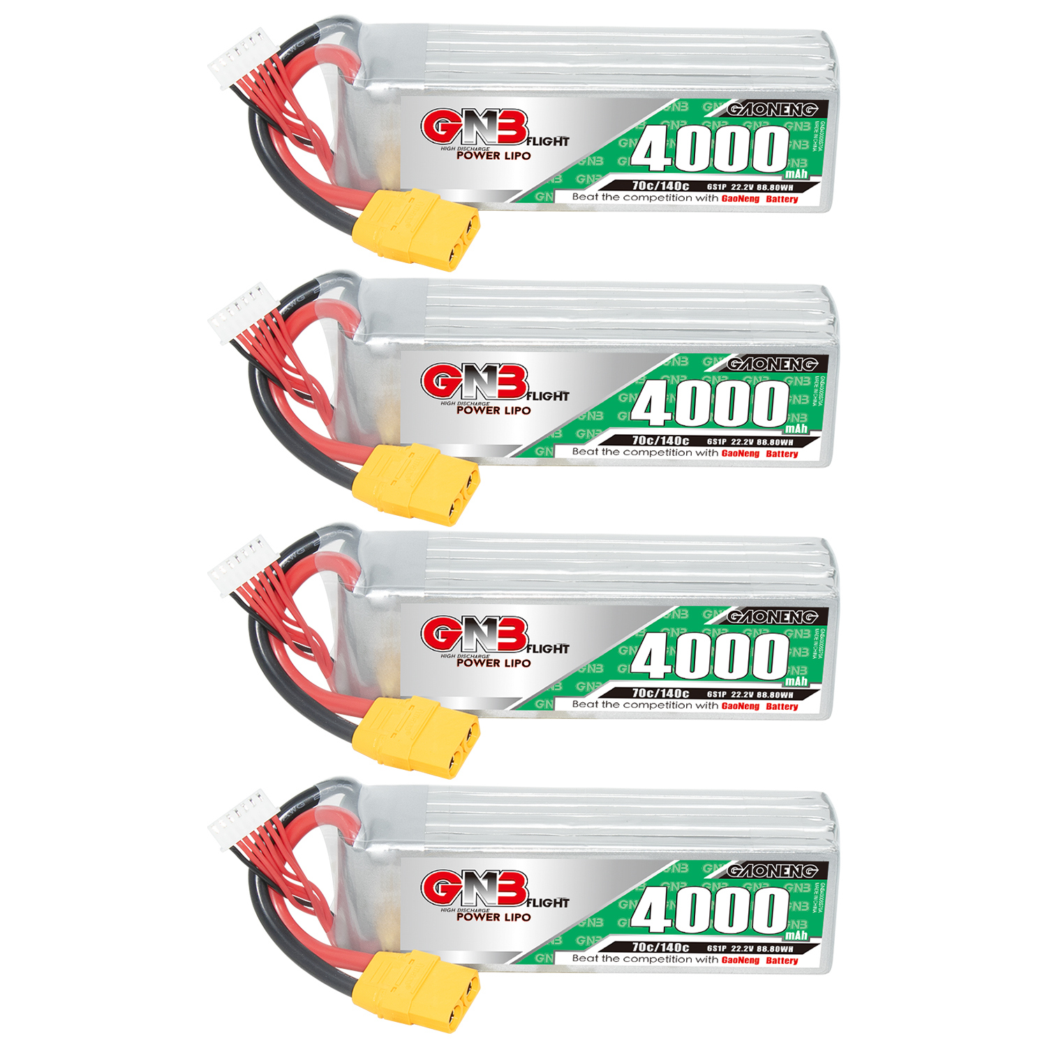GAONENG GNB 6S 22.2V 4000mAh 70C LiPo Battery XT90