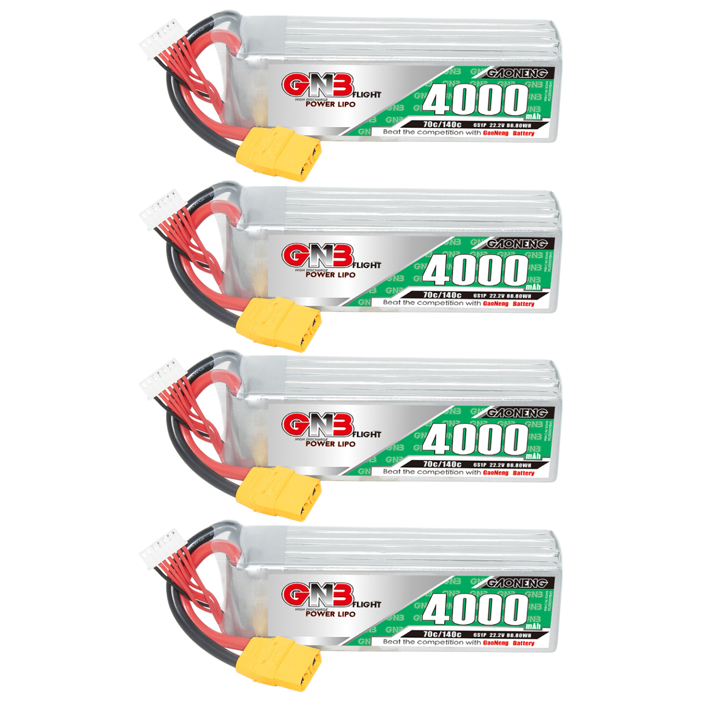 GAONENG GNB 6S 22.2V 4000mAh 70C LiPo Battery XT90