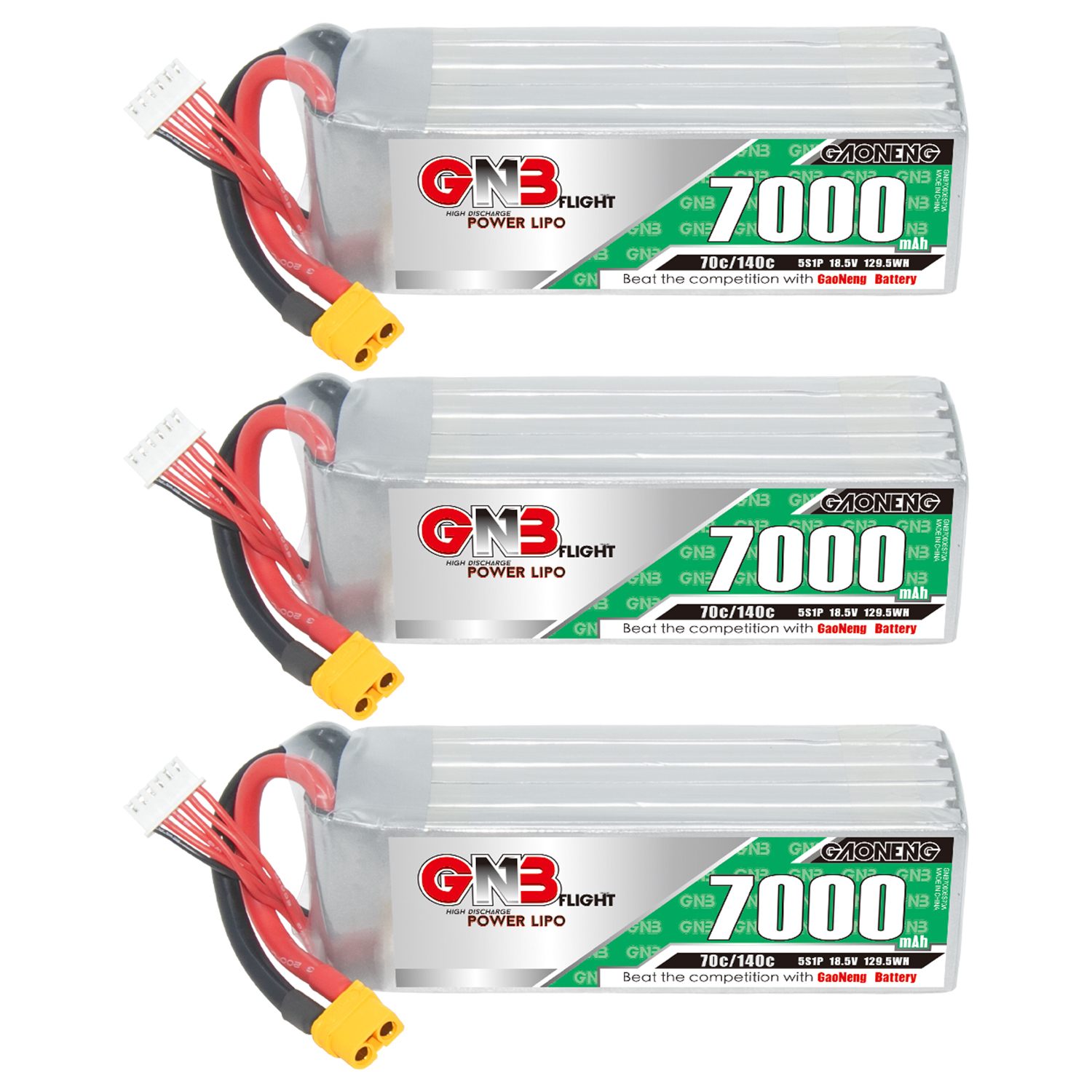 GAONENG GNB 5S 18.5V 7000mAh 70C LiPo Battery XT60