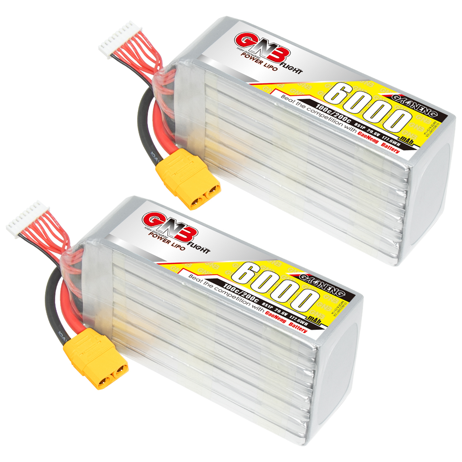 GAONENG GNB 8S 29.6V 6000mAh 100C LiPo Battery XT90
