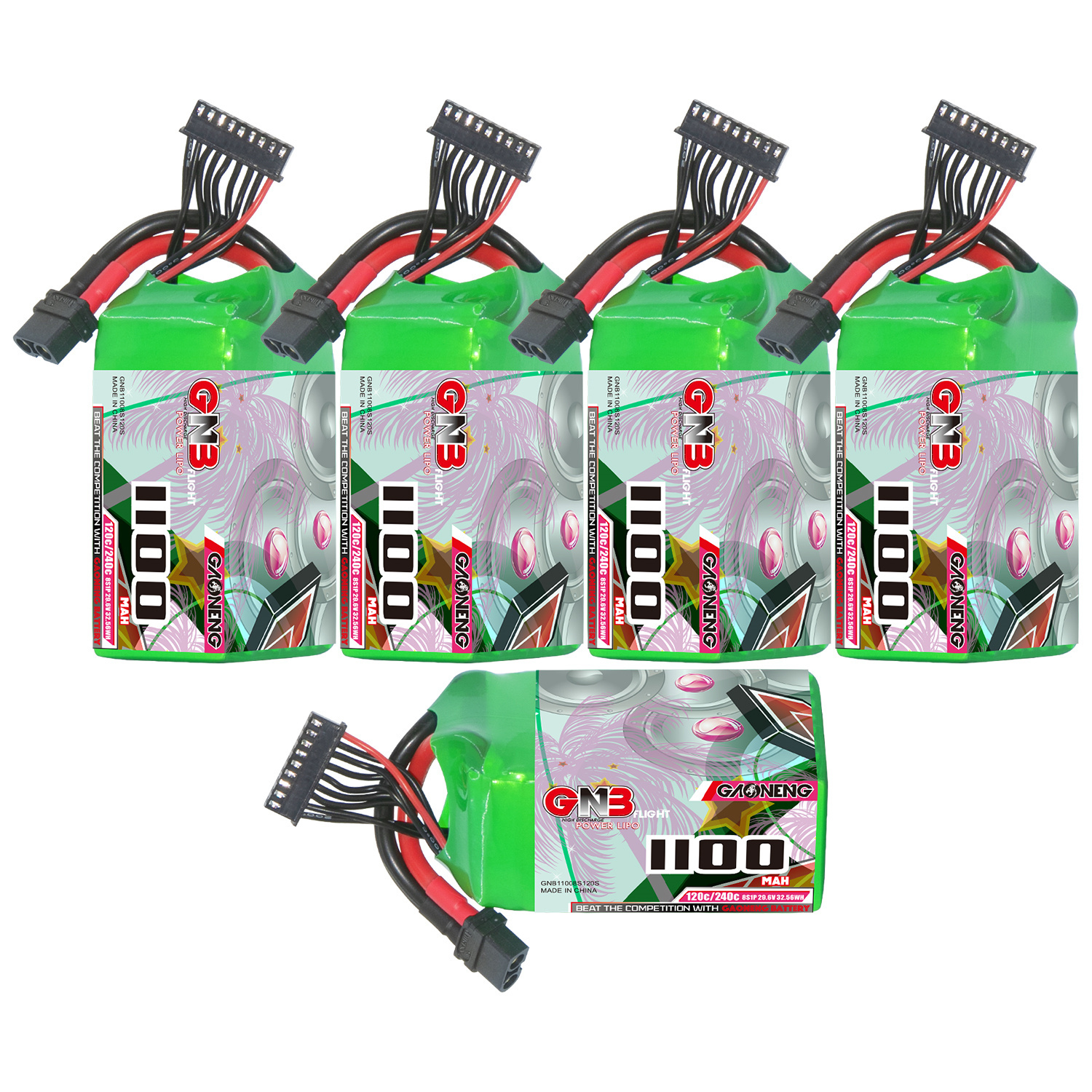 GAONENG GNB 8S 29.6V 1100mAh 120C XT60 LiPo Battery