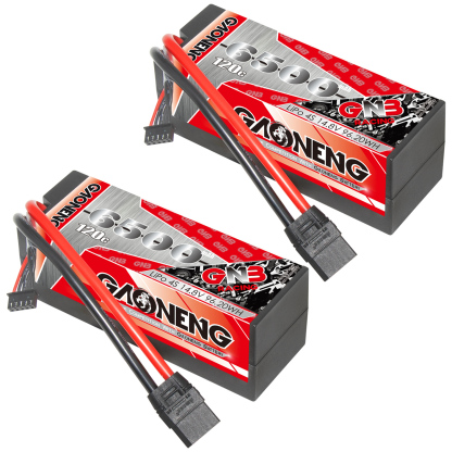 GAONENG GNB 4S 14.8V 6500mAh 120C Cabled Hard Case LiPo Battery XT90