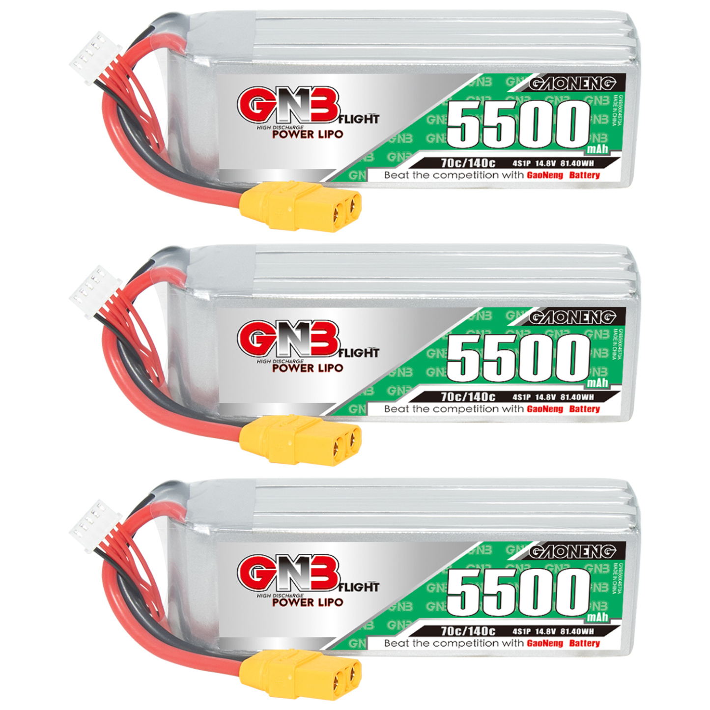 GAONENG GNB 4S 14.8V 5500mAh 70C XT90 LiPo Battery