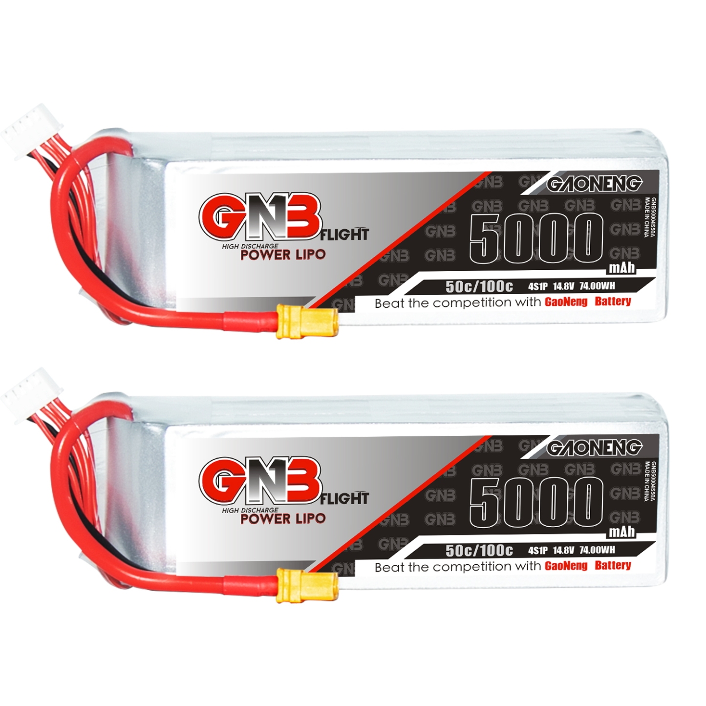 GAONENG GNB 4S 14.8V 5000mAh 50C LiPo Battery XT60