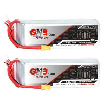 GAONENG GNB 4S 14.8V 5000mAh 50C LiPo Battery XT60