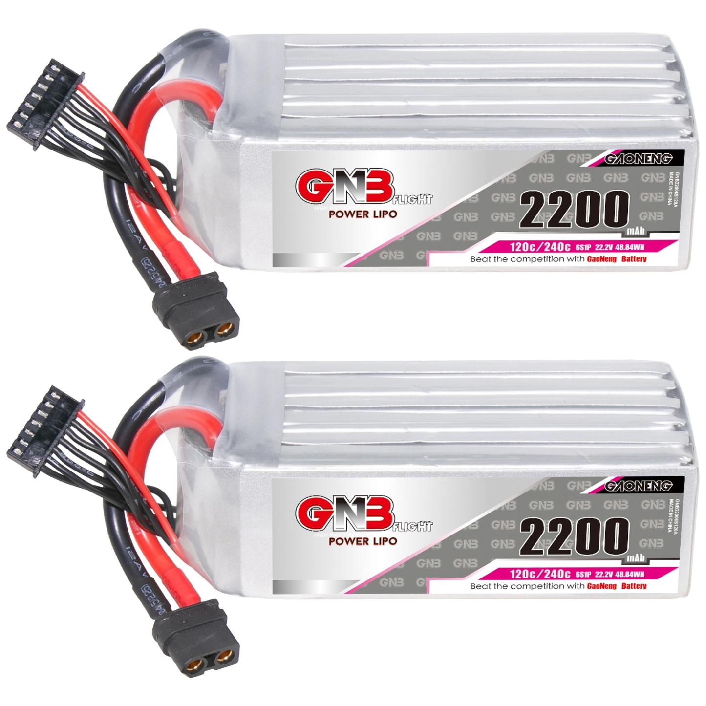 GAONENG GNB 6S 22.2V 2200mAh 120C XT60 LiPo Battery