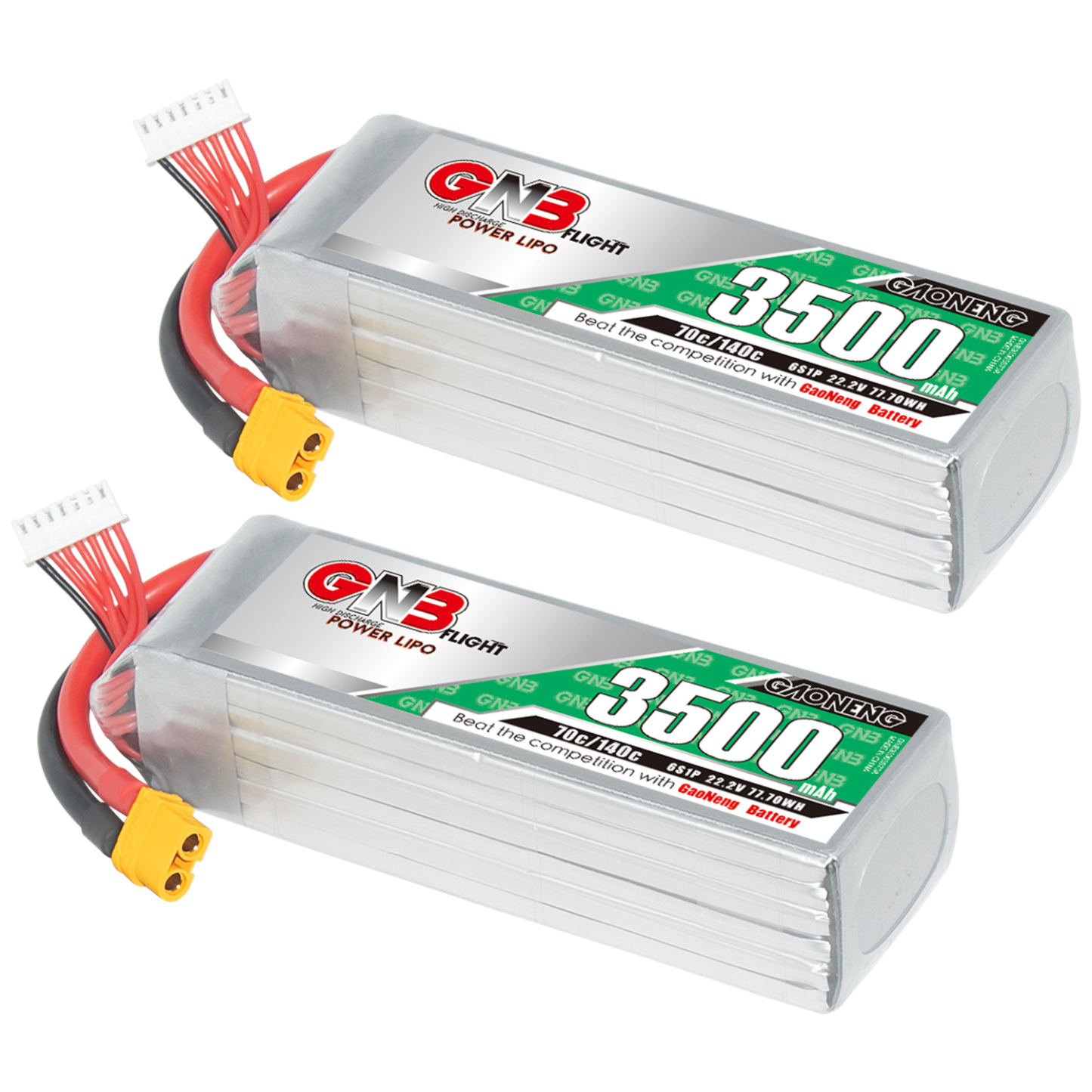 GAONENG GNB 6S 22.2V 3500mAh 70C LiPo Battery XT60