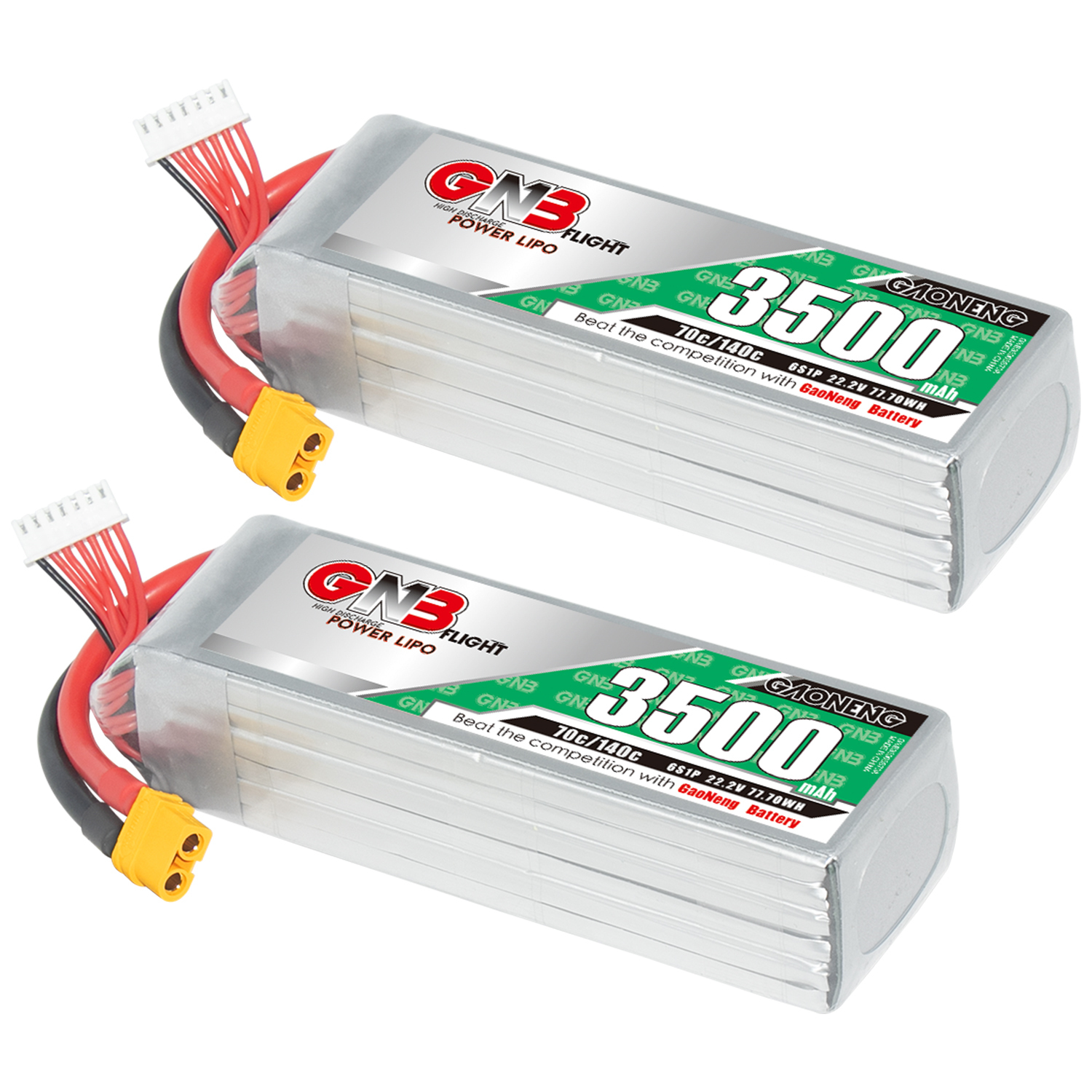 GAONENG GNB 6S 22.2V 3500mAh 70C LiPo Battery XT60