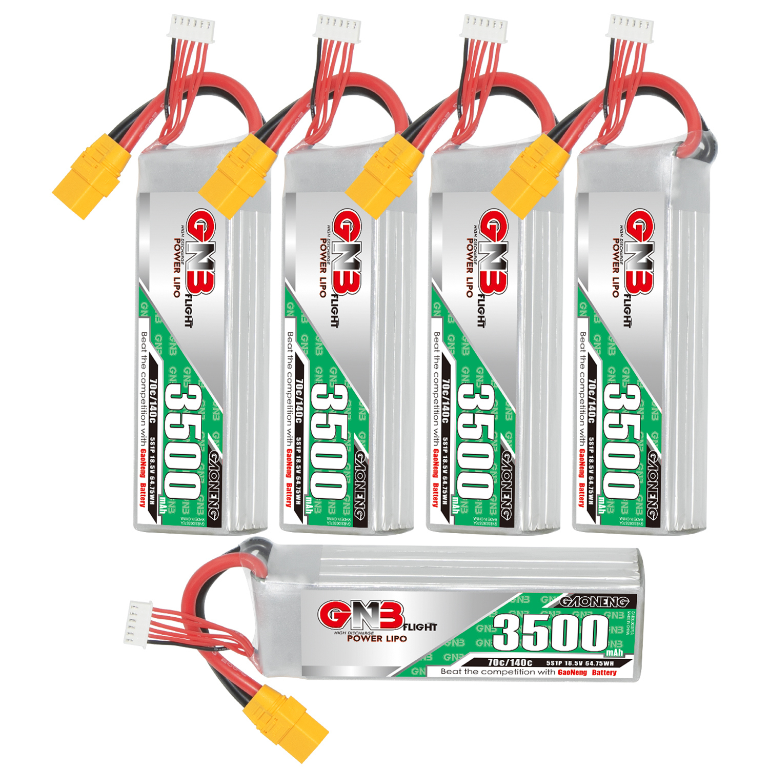 GAONENG GNB 5S 18.5V 3500mAh 70C XT90 LiPo Battery