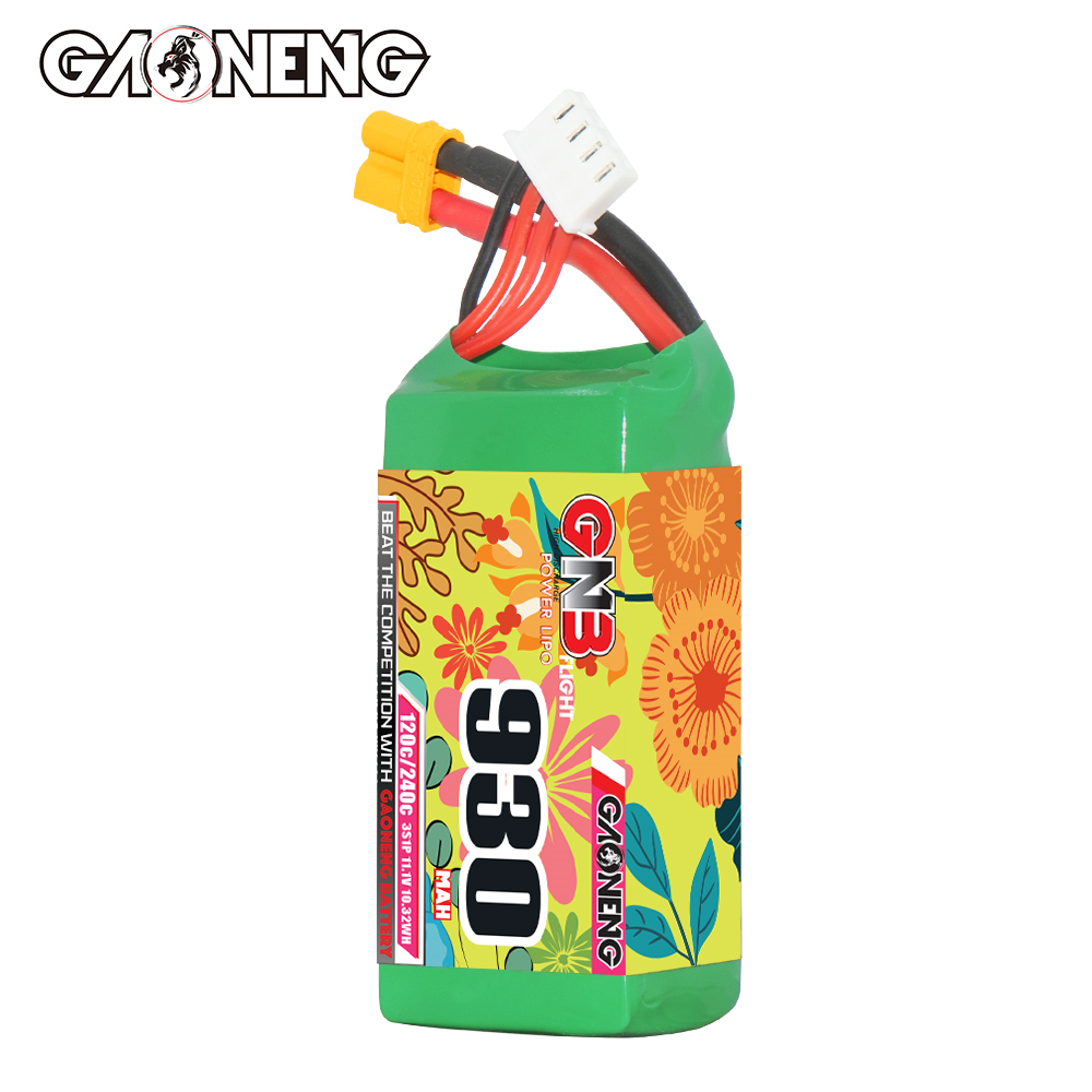 GAONENG GNB 3S 11.1V 930mAh 120C XT30 LiPo Battery