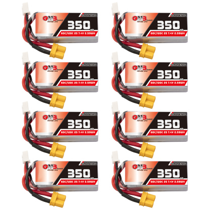 GAONENG GNB 2S 7.4V 350mAh 60C LiPo Battery XT30