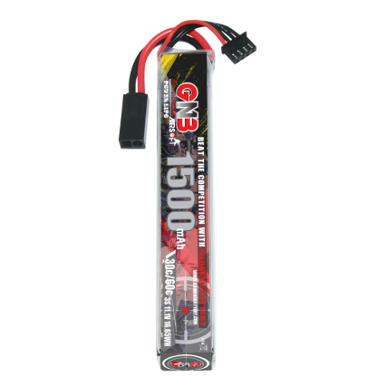 2PCS - GAONENG GNB 3S 11.1V 1500mAh 30C Mini Tamiya LiPo Battery for AirSoft 