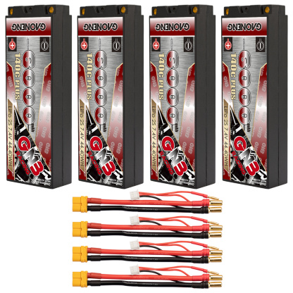 GAONENG GNB 2S 7.4V 6000mAh 140C 5mm Bullet Hard Case LiPo Battery