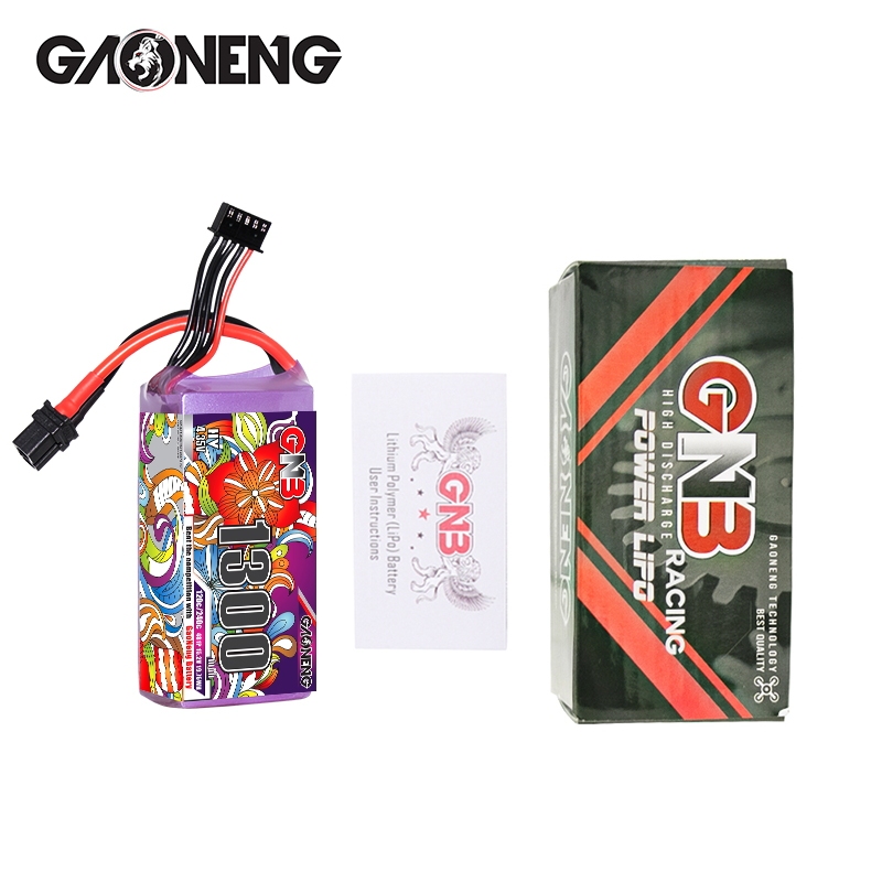 2PCS - GAONENG GNB LiHV 4S 15.2V 1300mAh 120C XT60 LiPo Battery