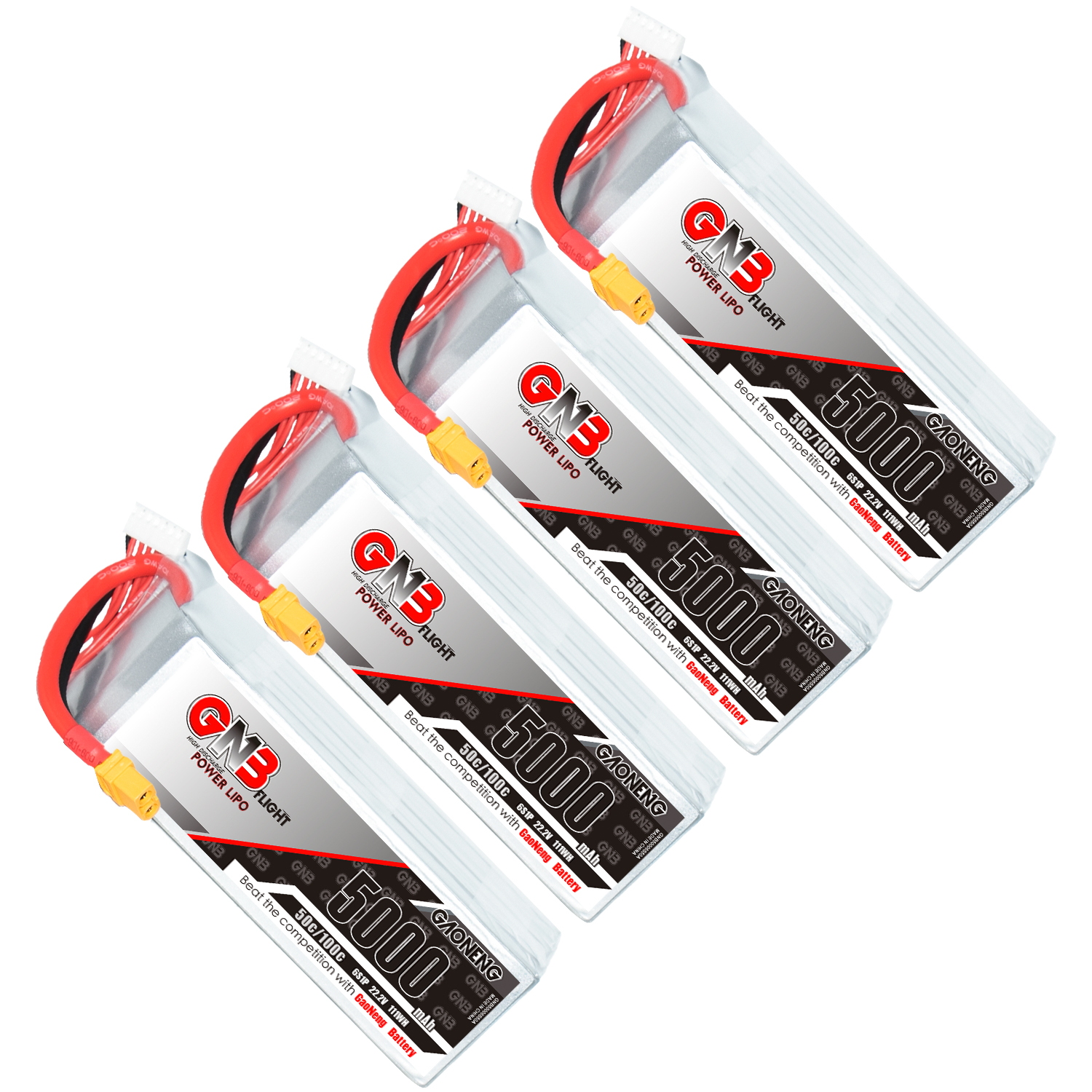 GAONENG GNB 6S 22.2V 5000mAh 50C LiPo Battery XT60