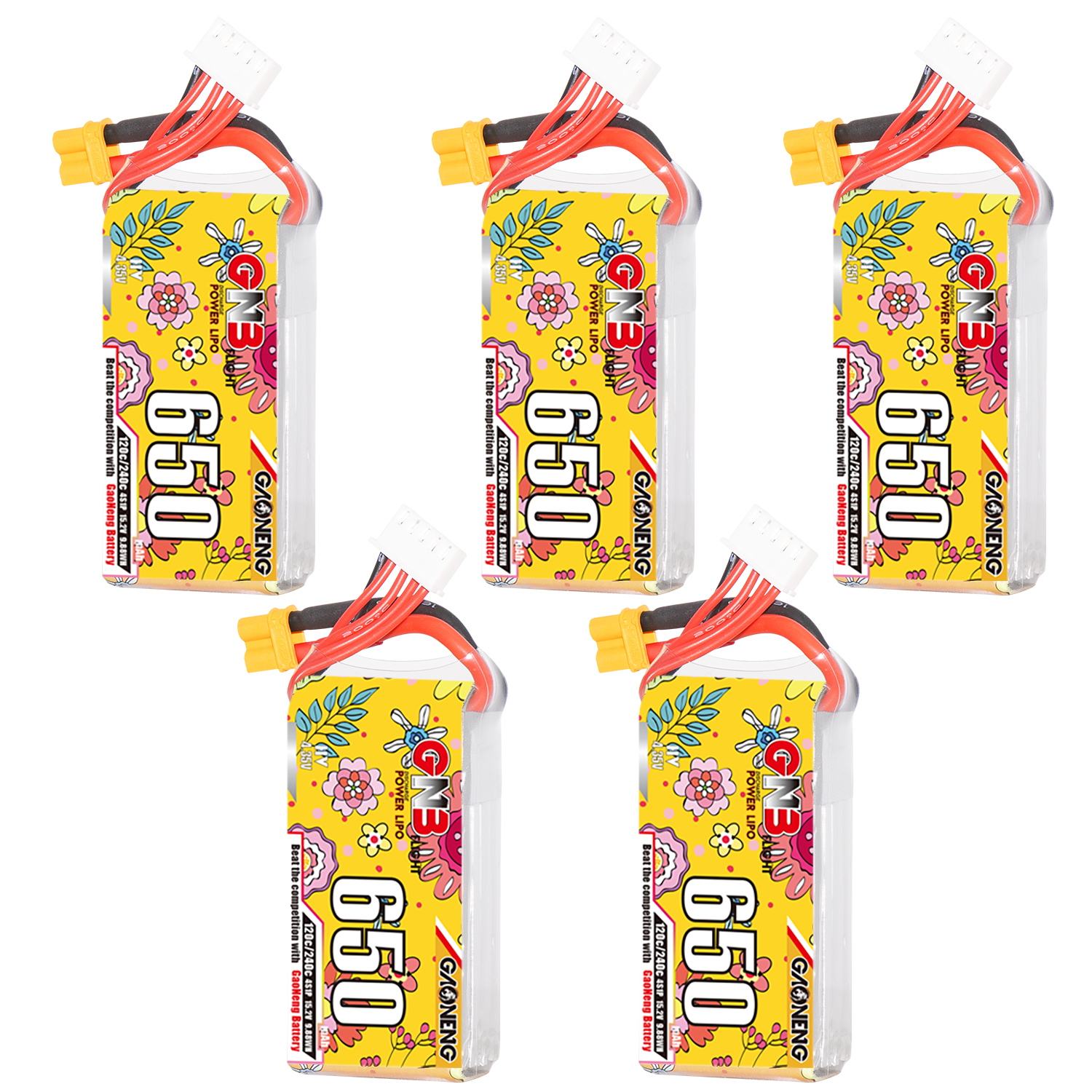 GAONENG GNB LiHV 4S 15.2V 650mAh 120C XT30 HV LiPo Battery