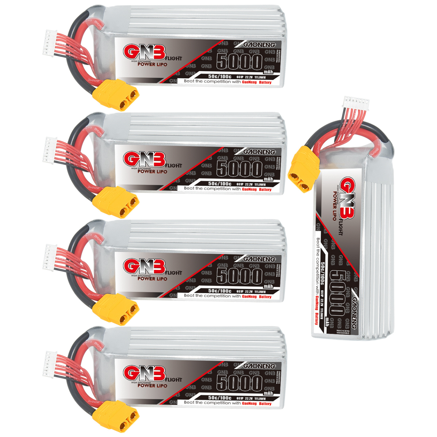 GAONENG GNB 6S 22.2V 5000mAh 50C LiPo Battery XT90