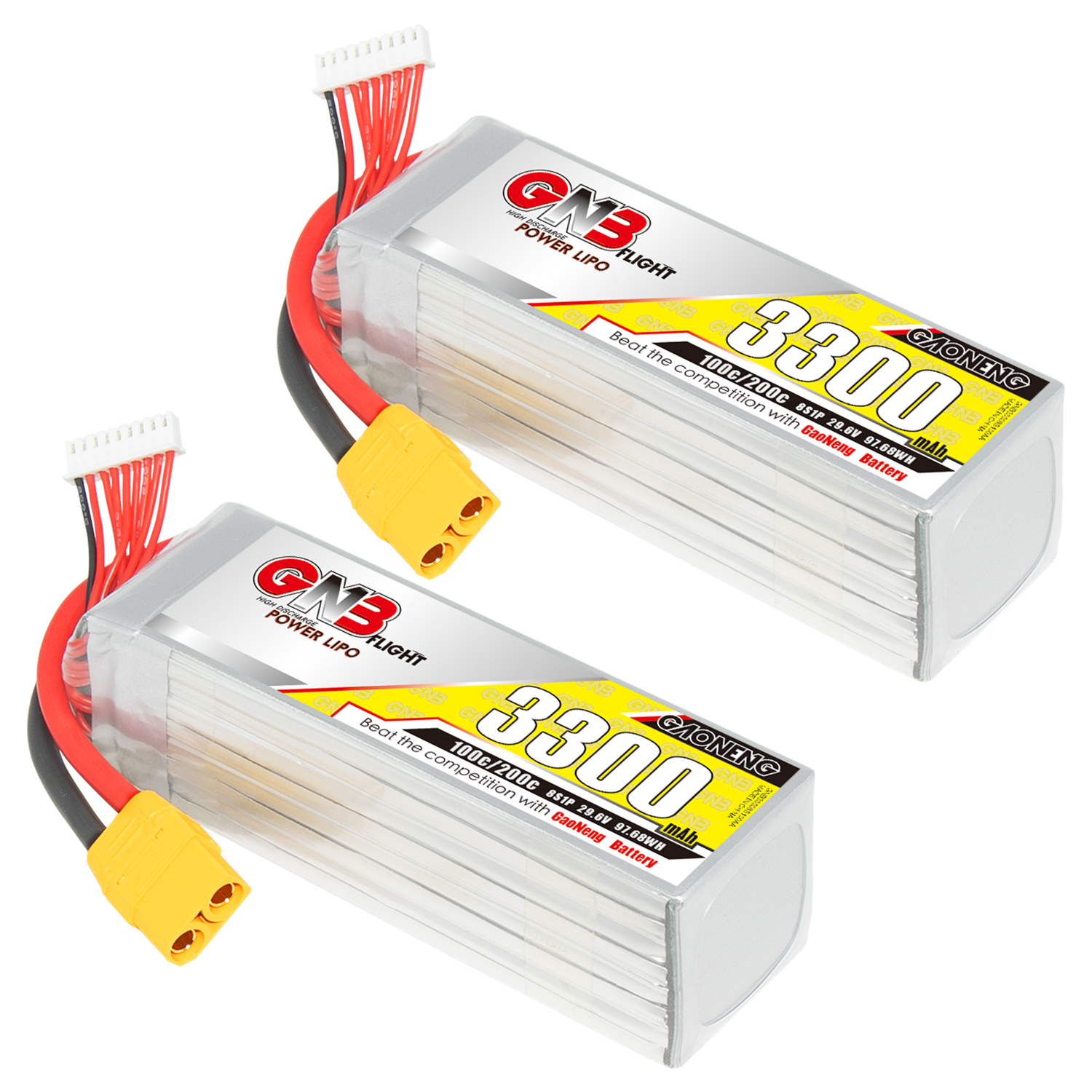 GAONENG GNB 8S 29.6V 3300mAh 100C LiPo Battery XT90