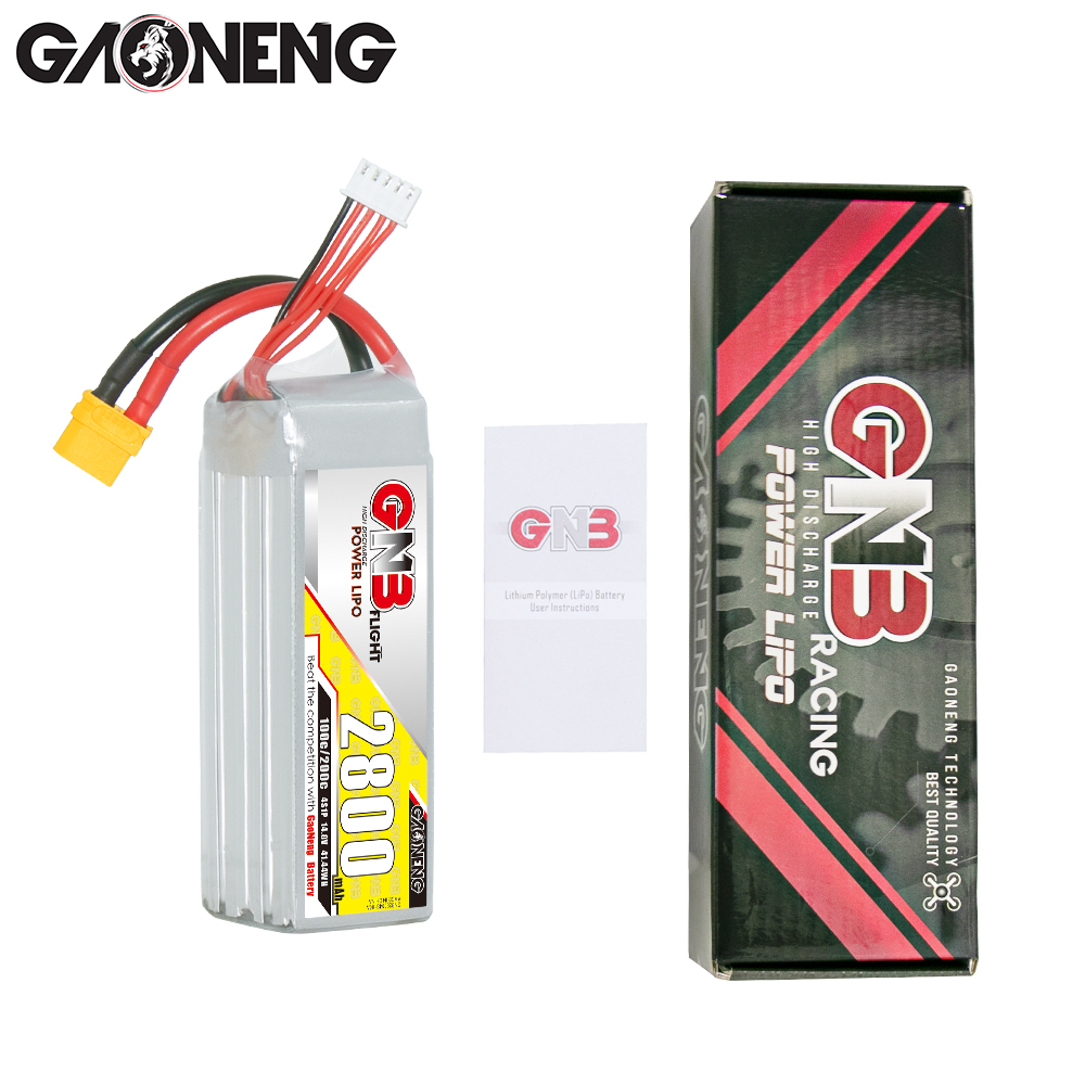 GAONENG GNB 4S 14.8V 2800mAh 100C XT60 LiPo Battery