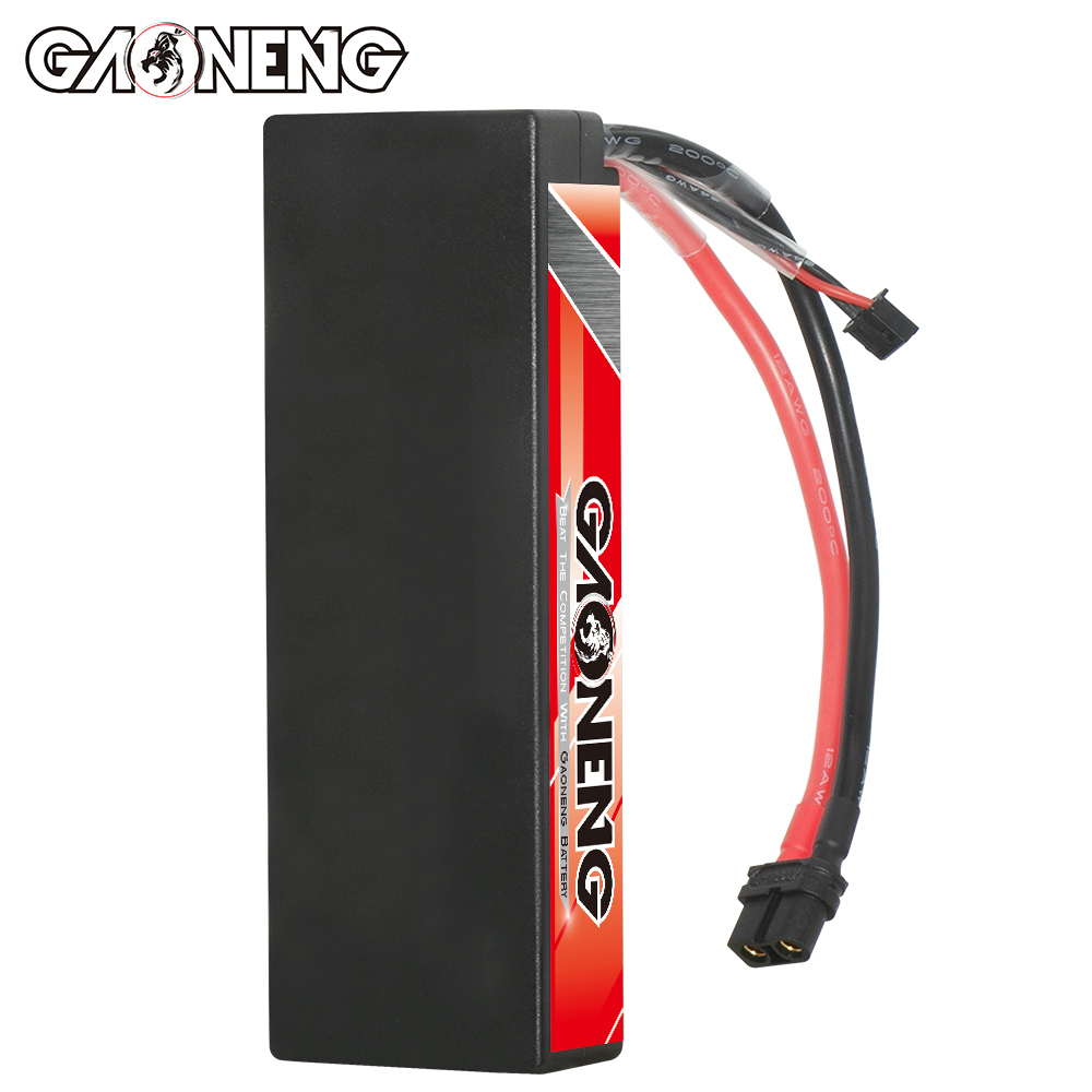 1PC - GAONENG GNB 2S 7.4V 6500mAh 120C Cabled Hard Case LiPo Battery XT60