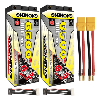 GAONENG GNB 4S 14.8V 6500mAh 100C 5mm Bullet Hard Case LiPo Battery