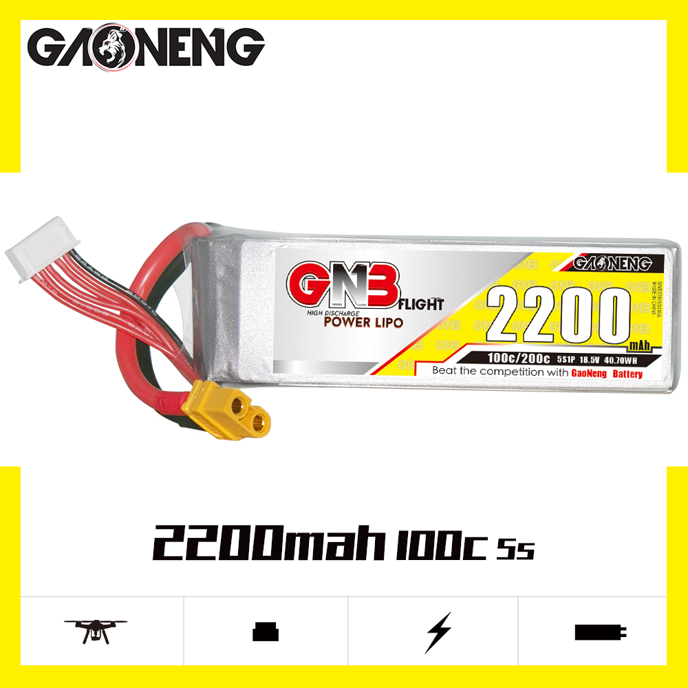 GAONENG GNB 5S 18.5V 2200mAh 100C XT60 LiPo Battery