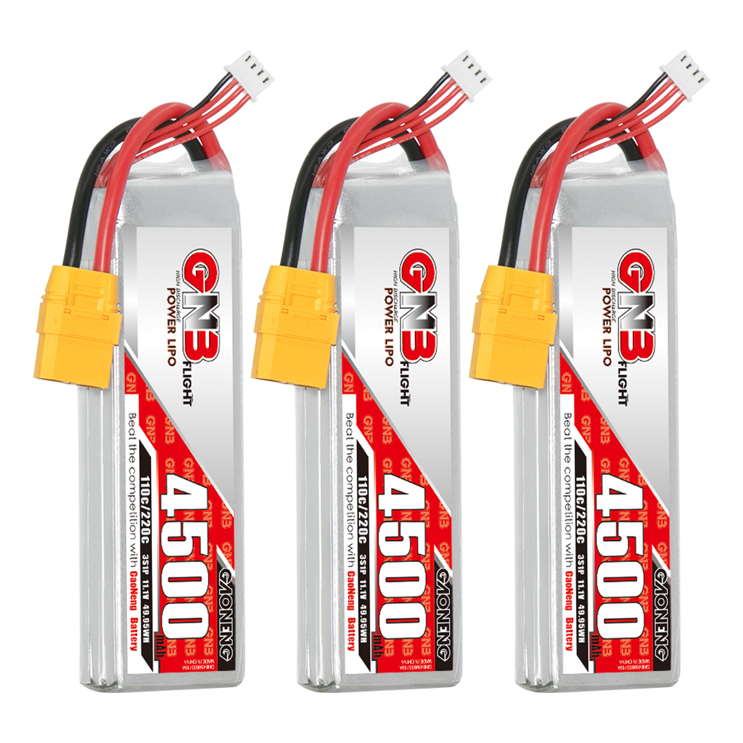 GAONENG GNB 3S 11.1V 4500mAh 110C LiPo Battery XT90