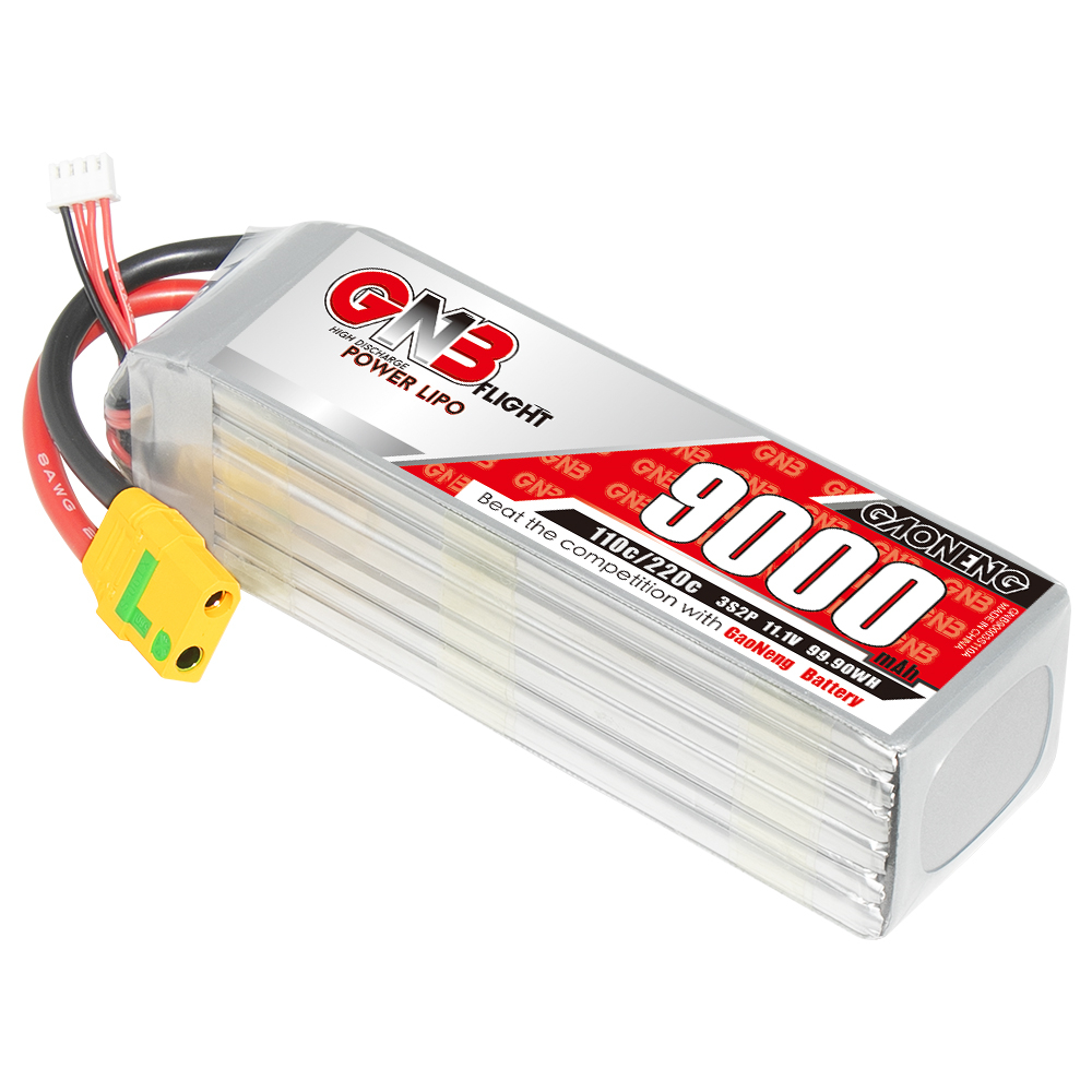 GAONENG GNB 3S 11.1V 9000mAh 110C RC LiPo Battery XT90S Anti Spark