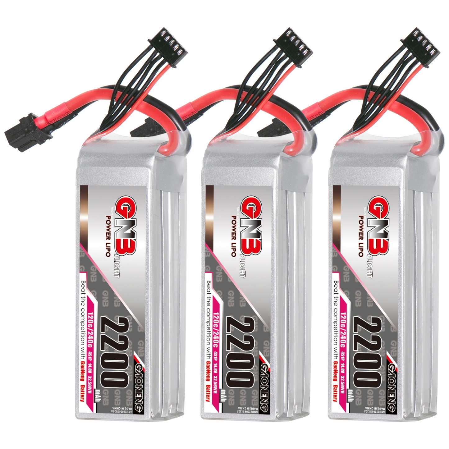 GAONENG GNB 4S 14.8V 2200mAh 120C XT60 LiPo Battery