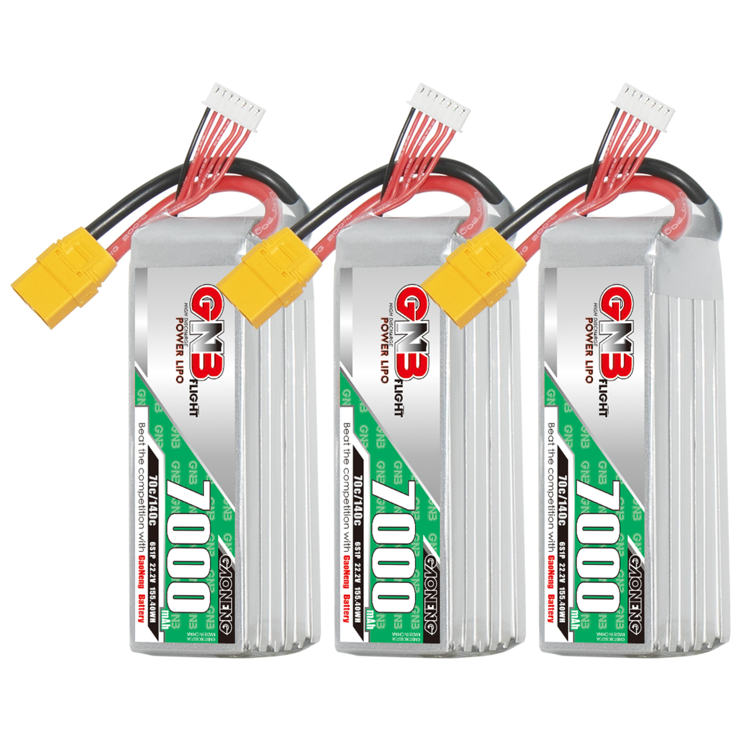 GAONENG GNB 6S 22.2V 7000mAh 70C LiPo Battery XT90