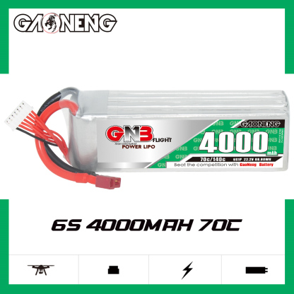 GAONENG GNB 6S 22.2V 4000mAh 70C LiPo Battery T-PLUG