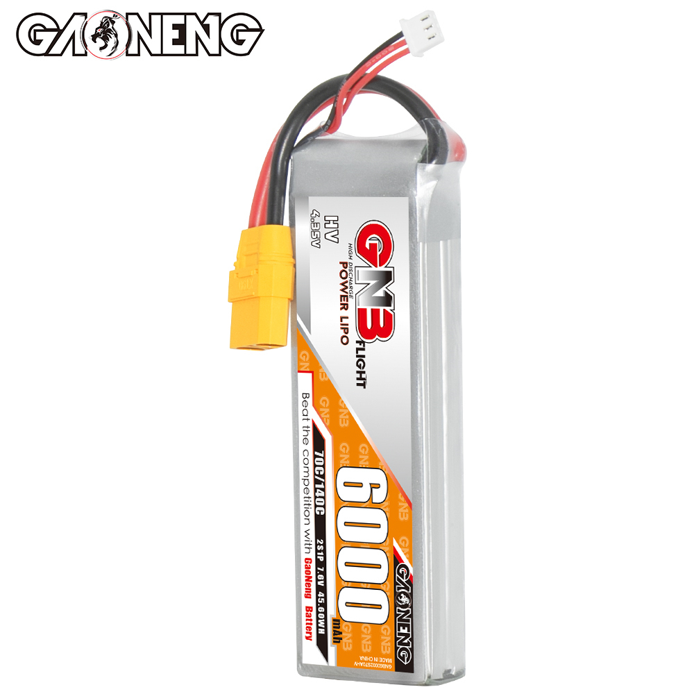 GAONENG GNB HV 2S 7.6V 6000mAh 70C LiPo Battery XT90