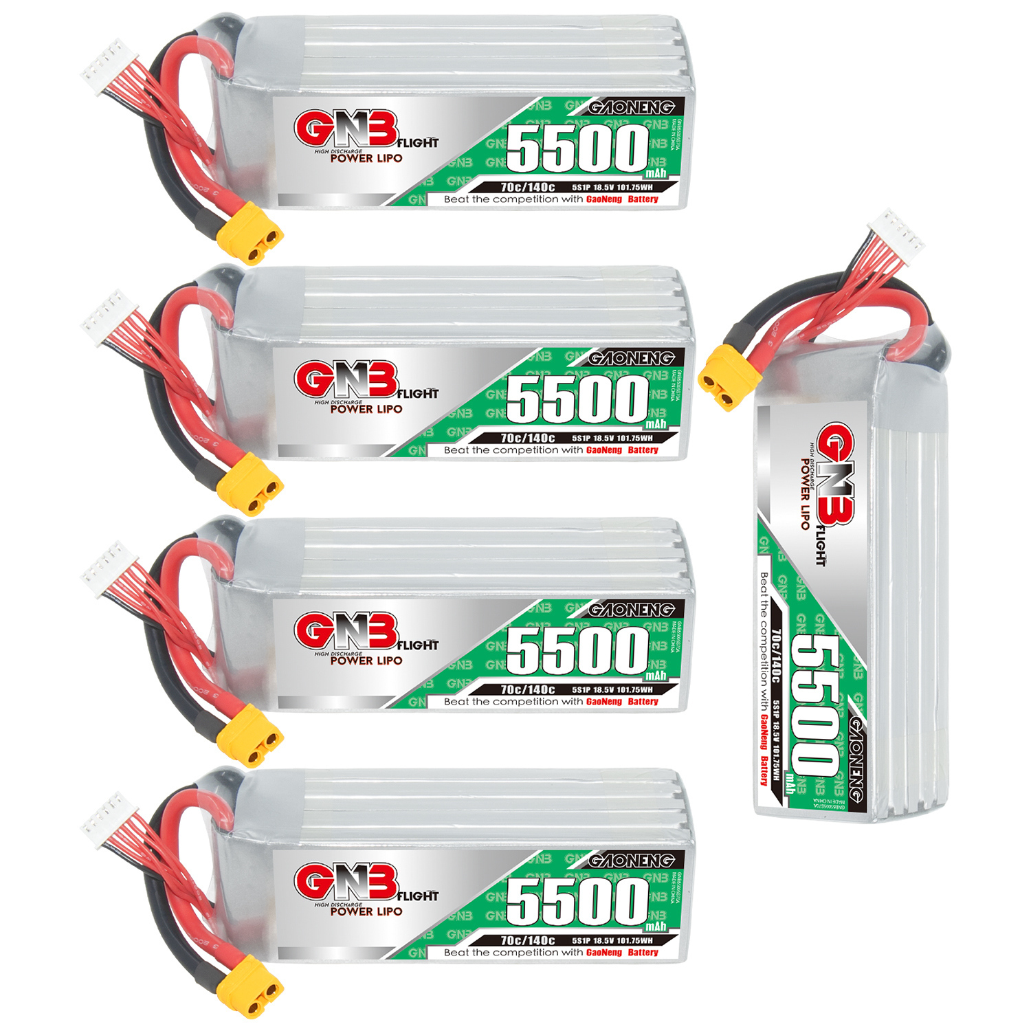 GAONENG GNB 5S 18.5V 5500mAh 70C XT60 LiPo Battery