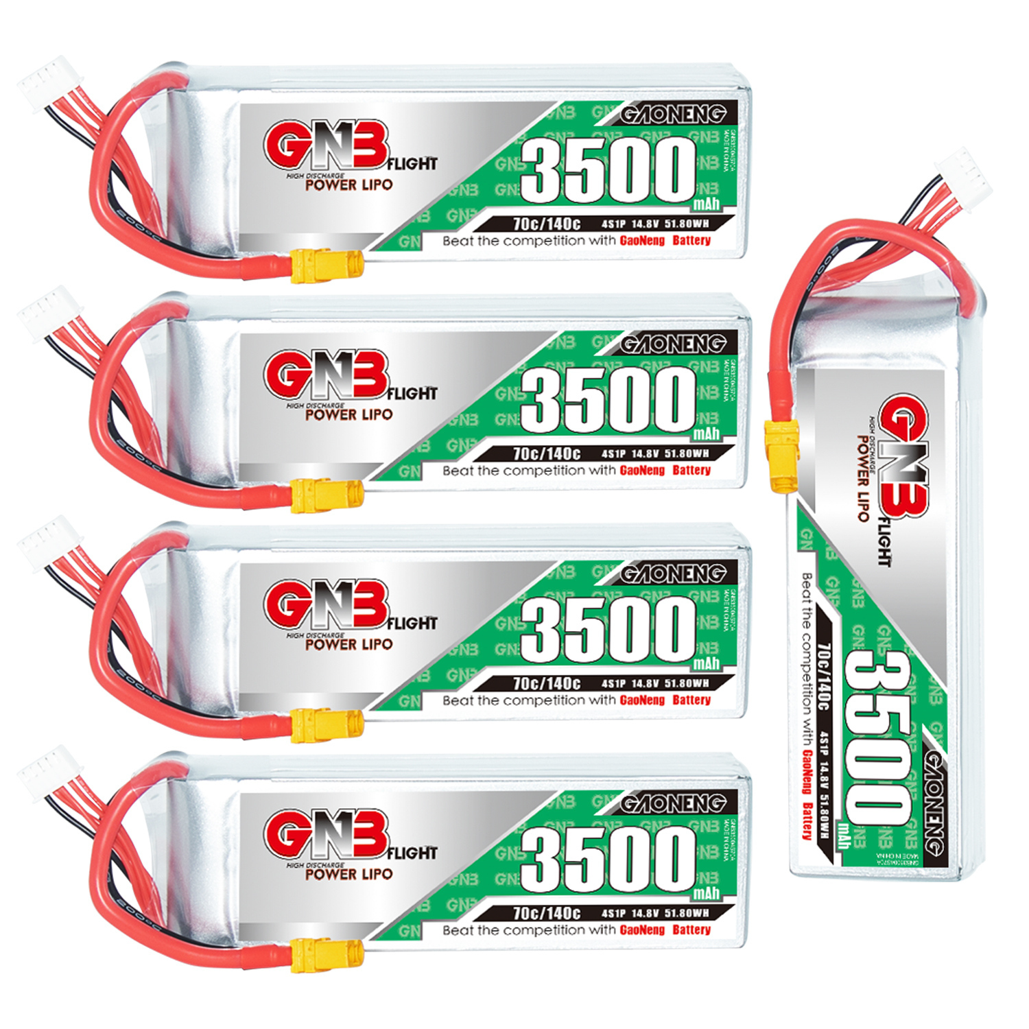GAONENG GNB 4S 14.8V 3500mAh 70C XT60 LiPo Battery