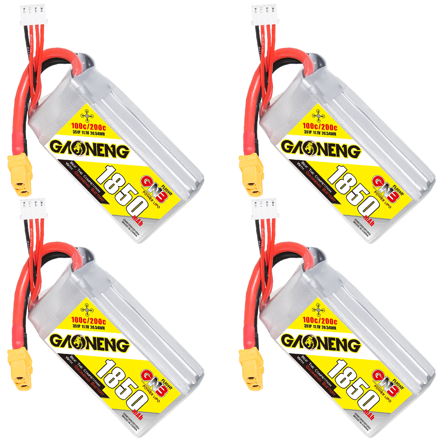 GAONENG GNB 3S 11.1V 1850mAh 100C XT60 LiPo Battery