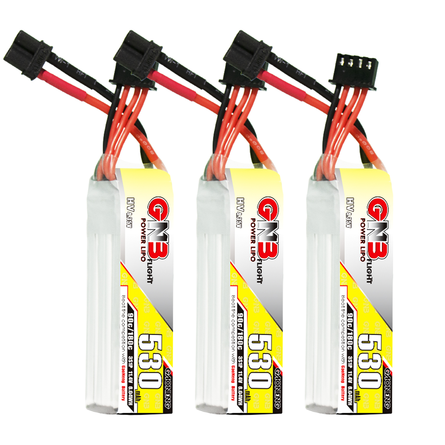 GAONENG GNB LiHV 3S 11.4V 530mAh 90C XT30 LiPo Battery