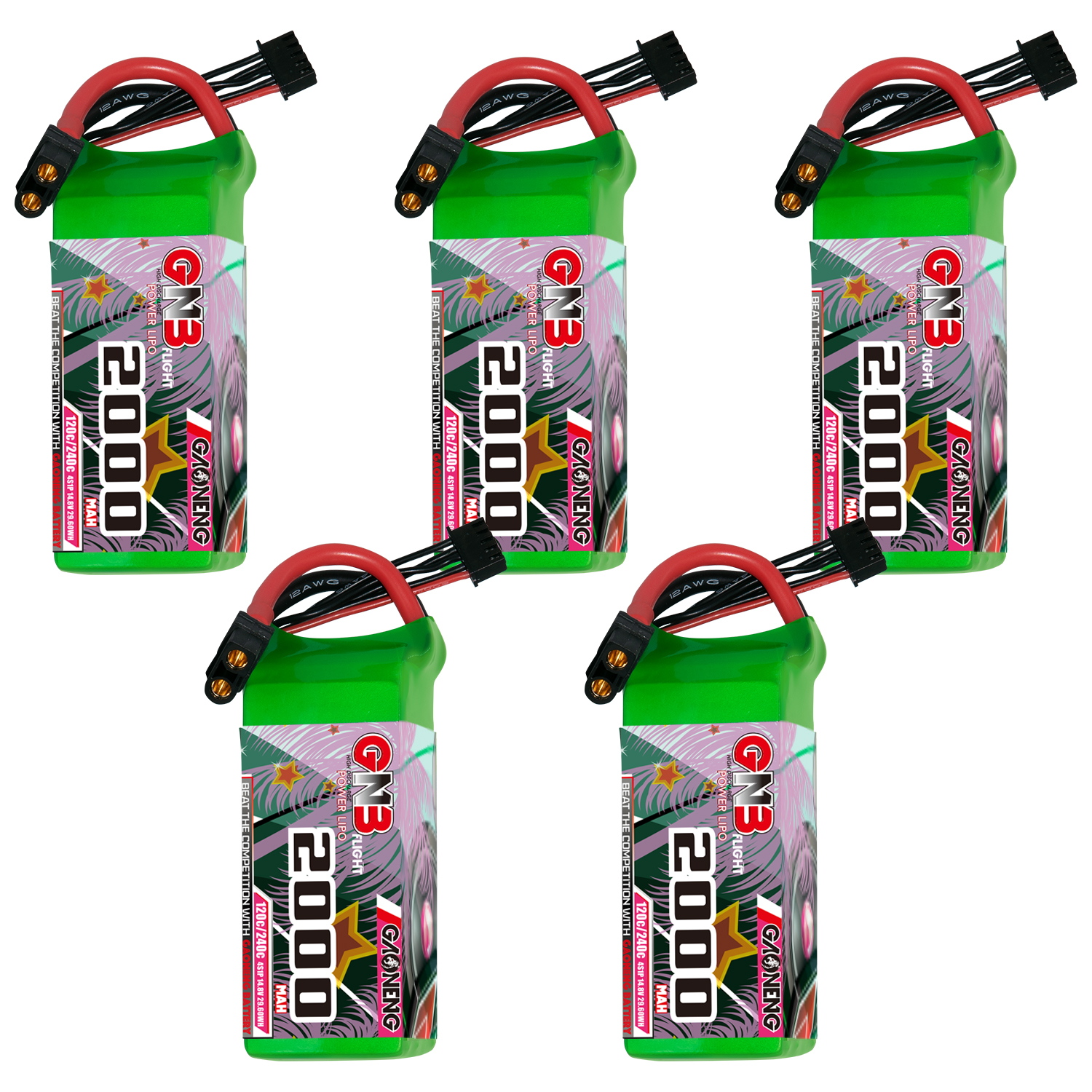 GAONENG GNB 4S 14.8V 2000mAh 120C XT60 LiPo Battery