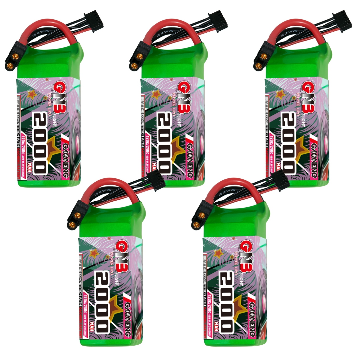 GAONENG GNB 4S 14.8V 2000mAh 120C XT60 LiPo Battery